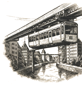 Wuppertal Schwebebahn als lokales Wahrzeichen